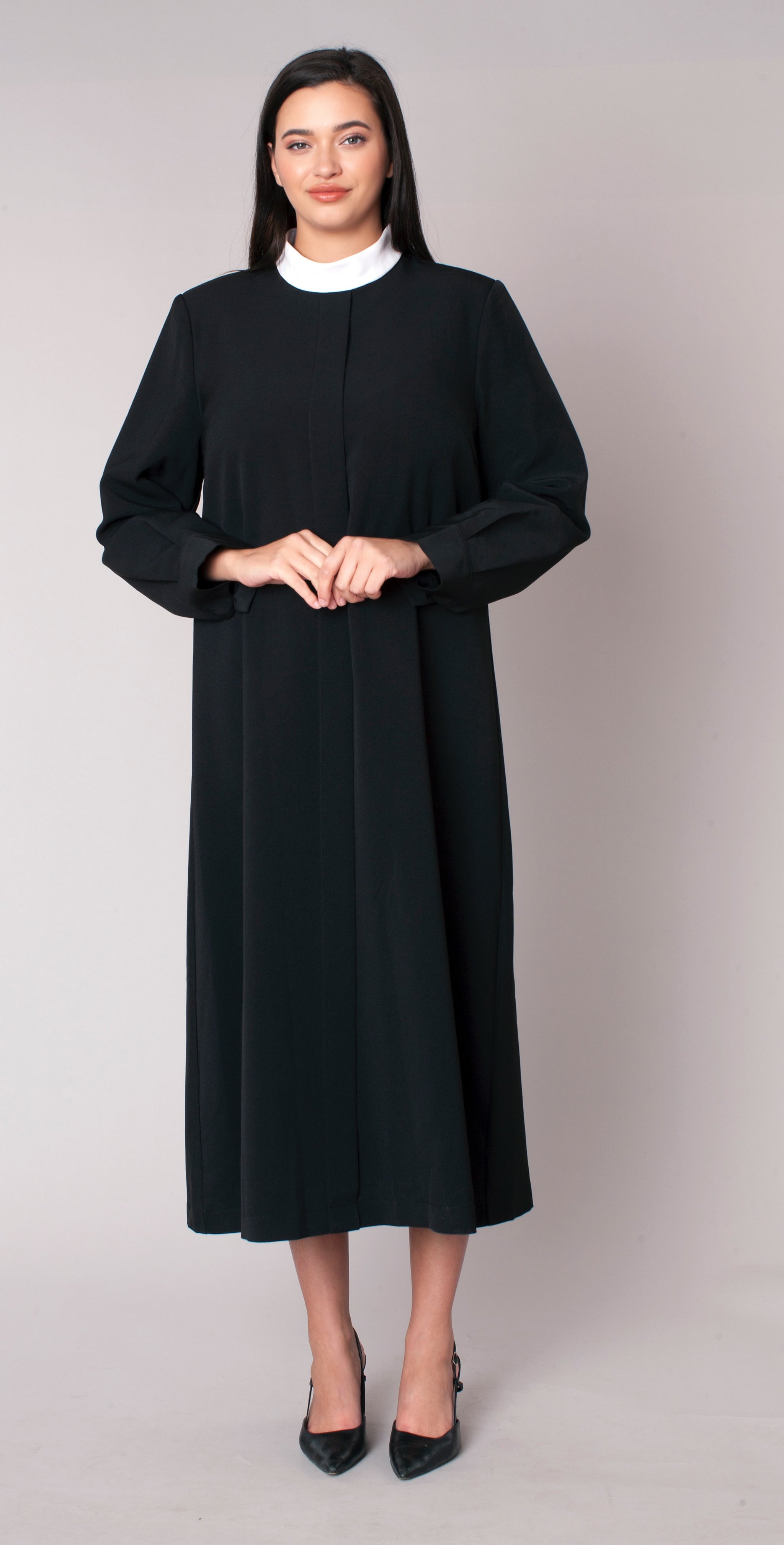 Two-Piece Brocade Clergy Robe with Cross Panels 41071 PURPLE MULTI / 10 Two-Piece Brocade Clergy Robe with Cross Panels 41071 PURPLE MULTI / 10