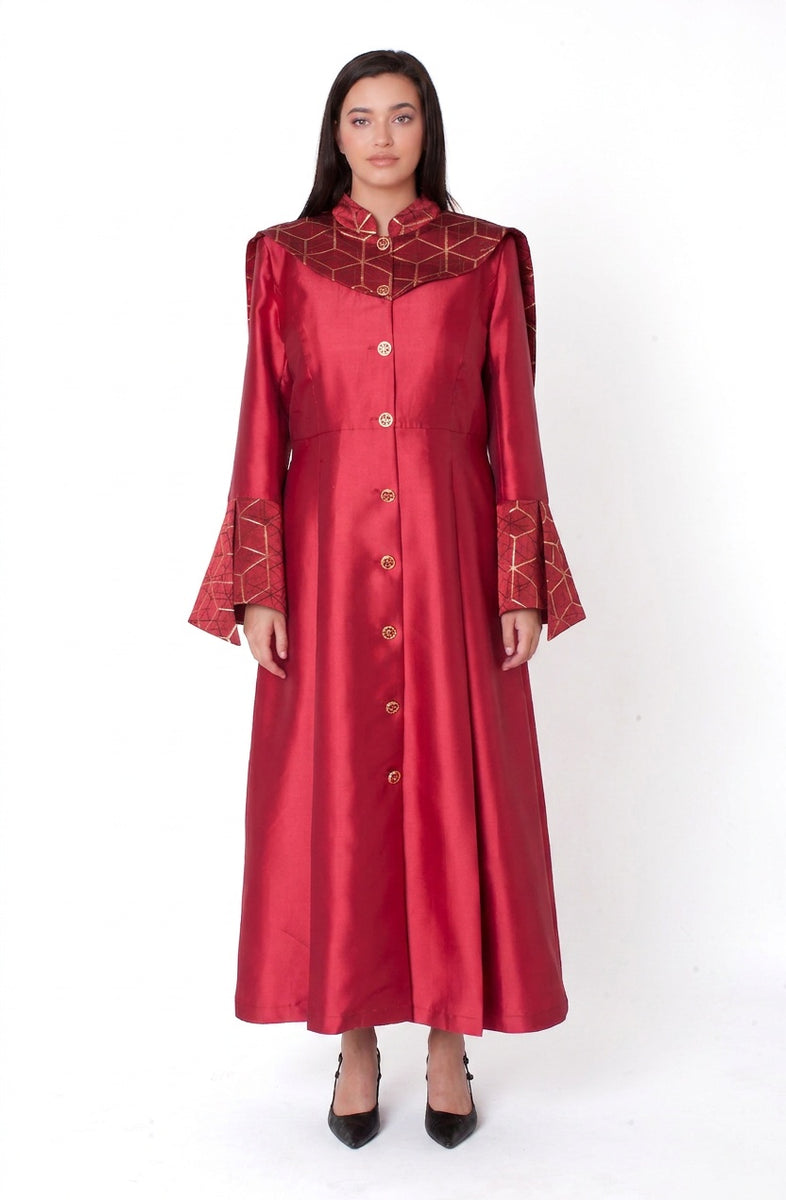 Priest Yoke Robe Plus Size Geometric Yoke Clergy Robe – 41082 – Tally Taylor