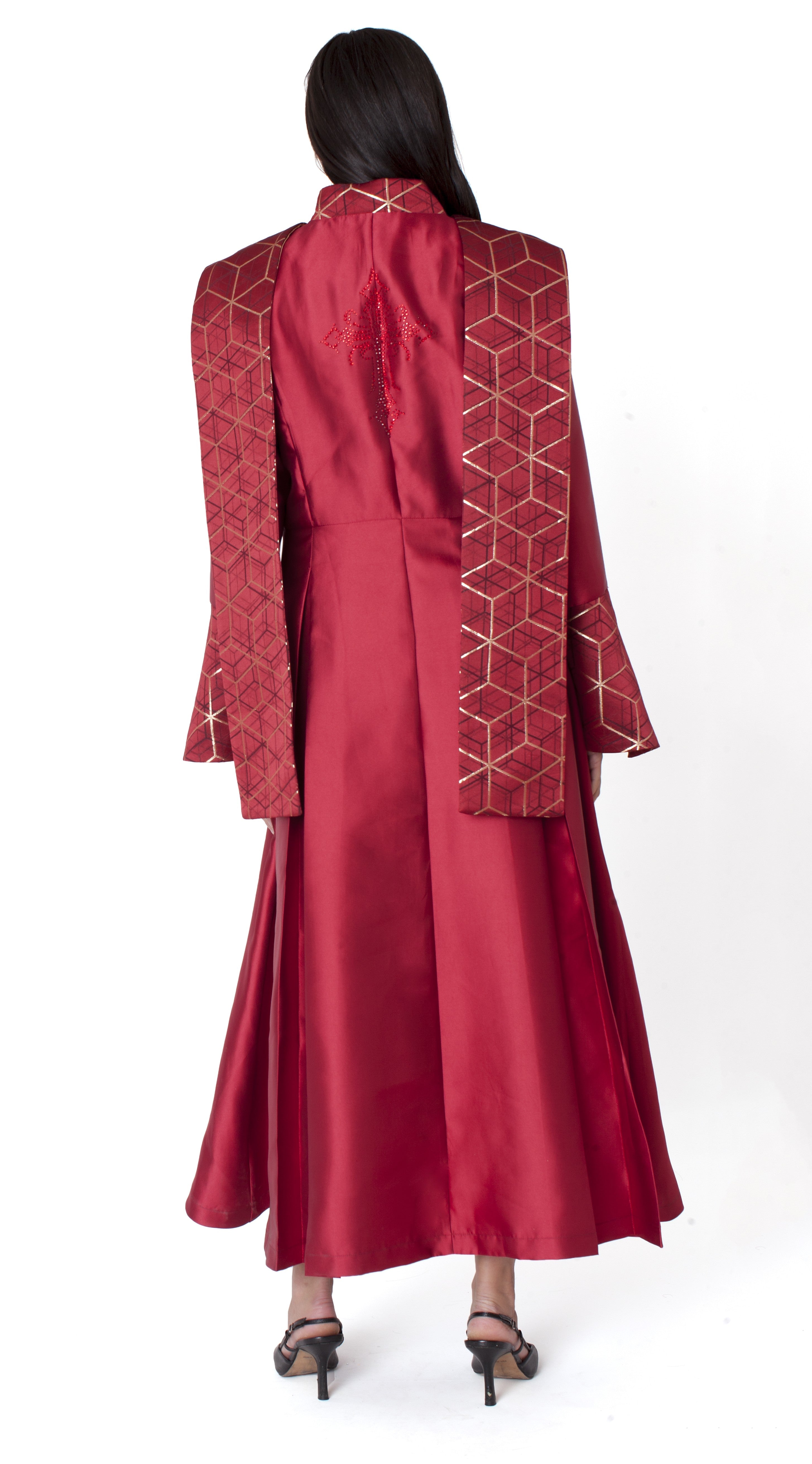 Priest Yoke Robe Geometric Yoke Clergy Robe – 41082 – Tally Taylor