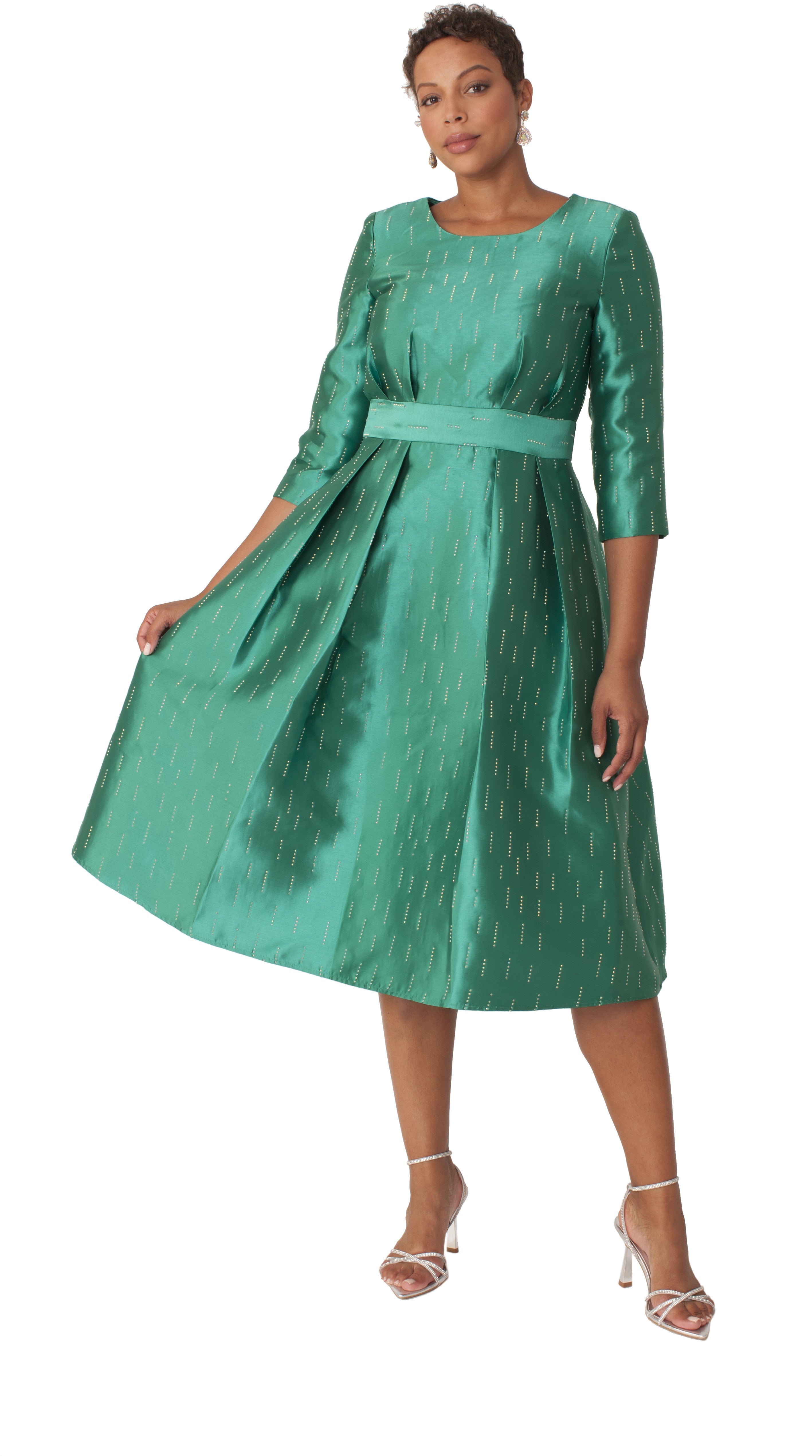 White Shimmer A-Line Tea Length Dress Tally Taylor White Shimmer A-Line Tea Length Dress Tally Taylor