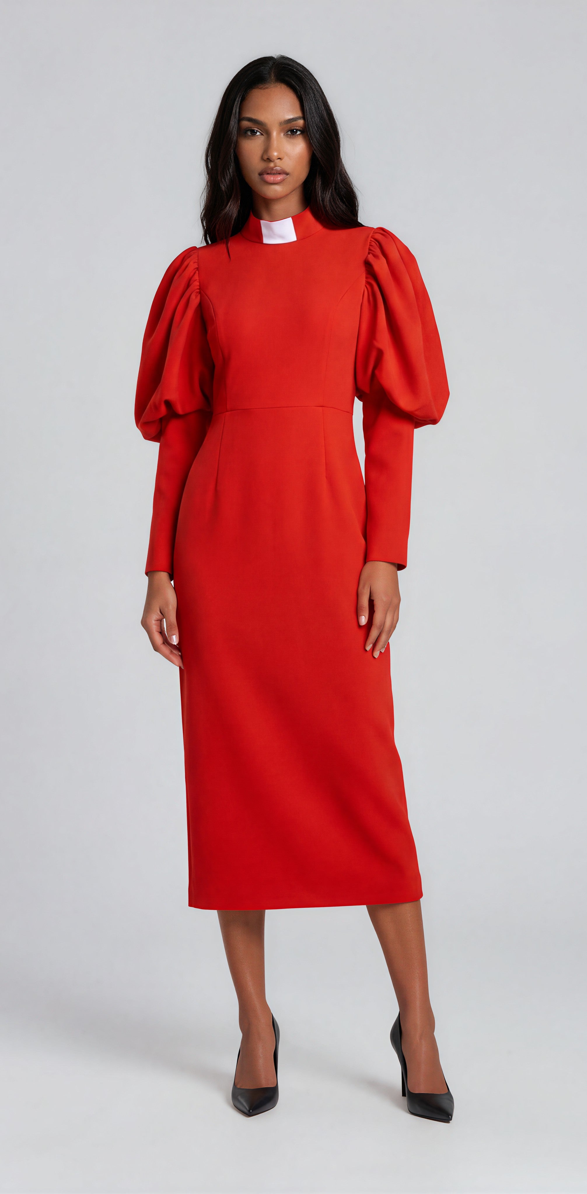 clergy dress for women Plus Size Regal Trim Women's Robe Inclusive Sizing Plus Size Women's Clergy Dress