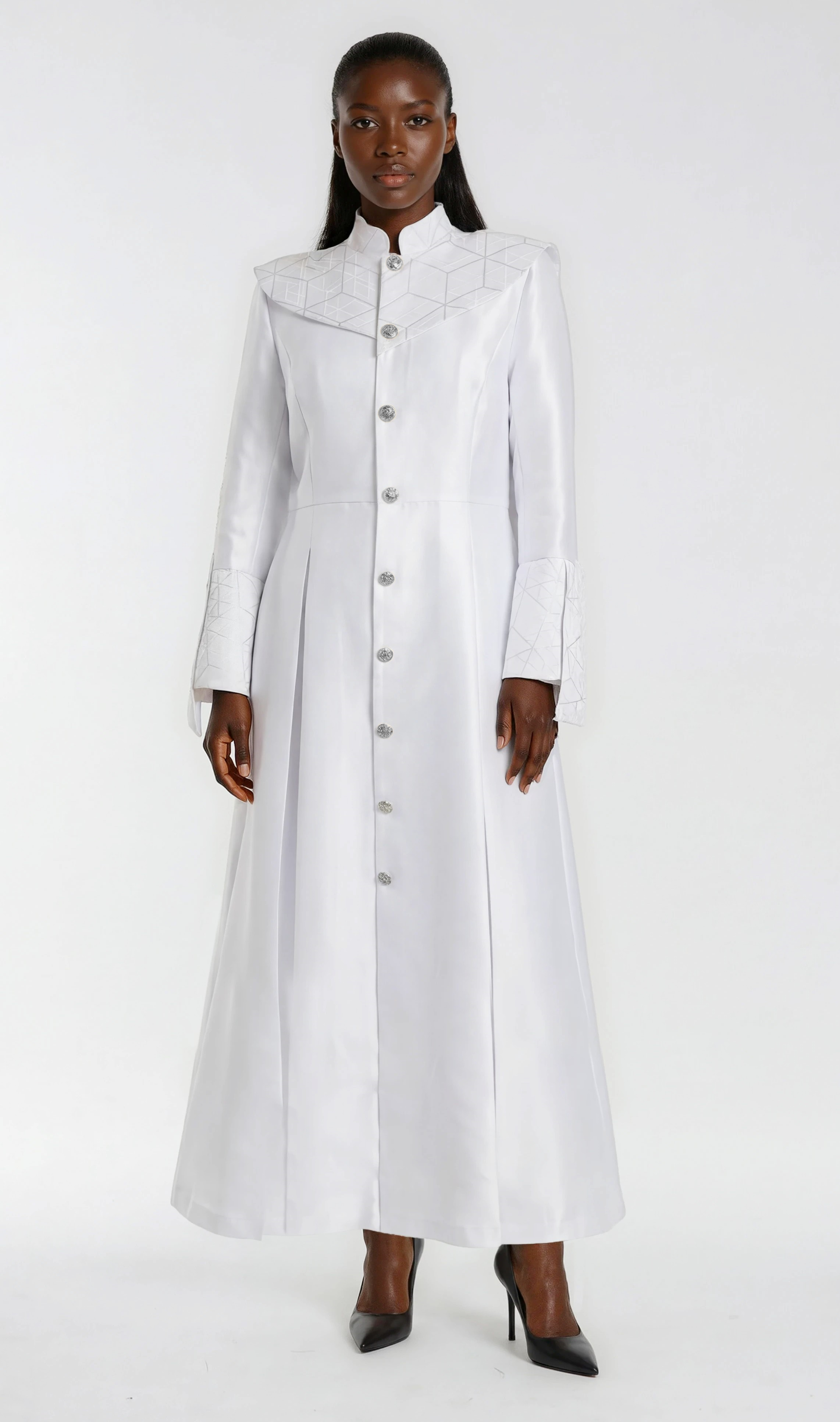 Priest Yoke Robe Plus Size Geometric Yoke Clergy Robe – 41082 – Tally Taylor
