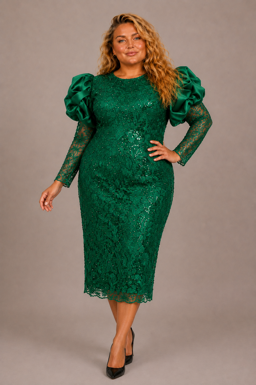 sequin midi dress plus size Lace Puff Sleeve Style as shown with Style SKU: F-DRS-NB001-COWL-MINI Top 12 Bridesmaid Dresses CPB:Variant for price 135