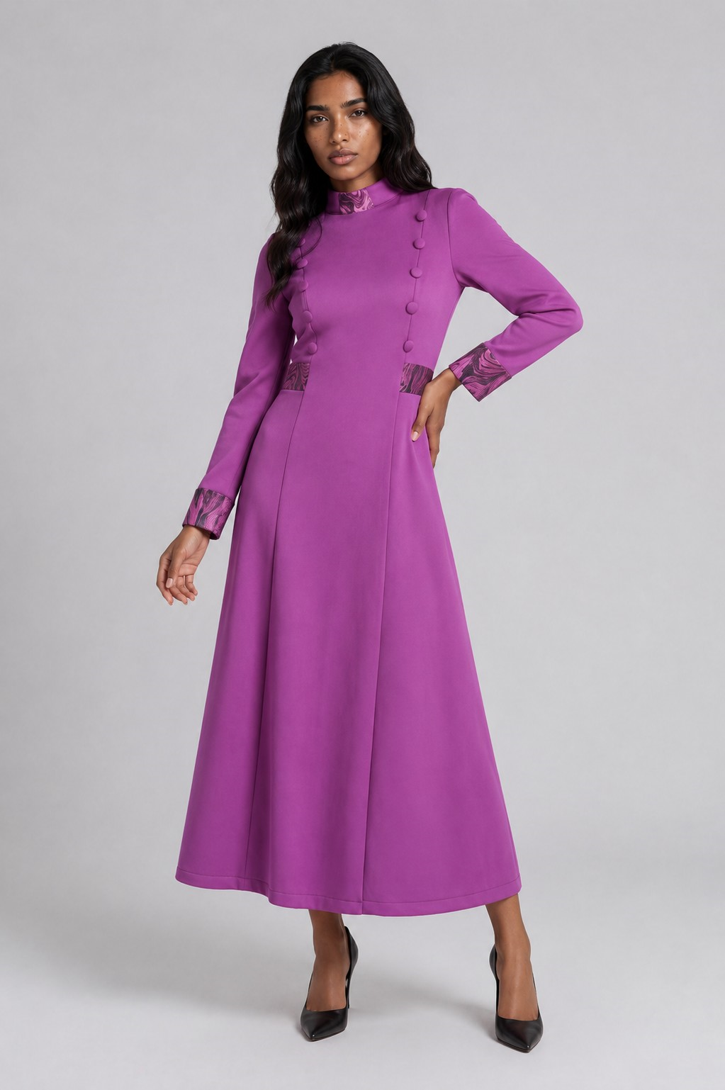 Plus Size Regal Trim Women's Clergy Robe