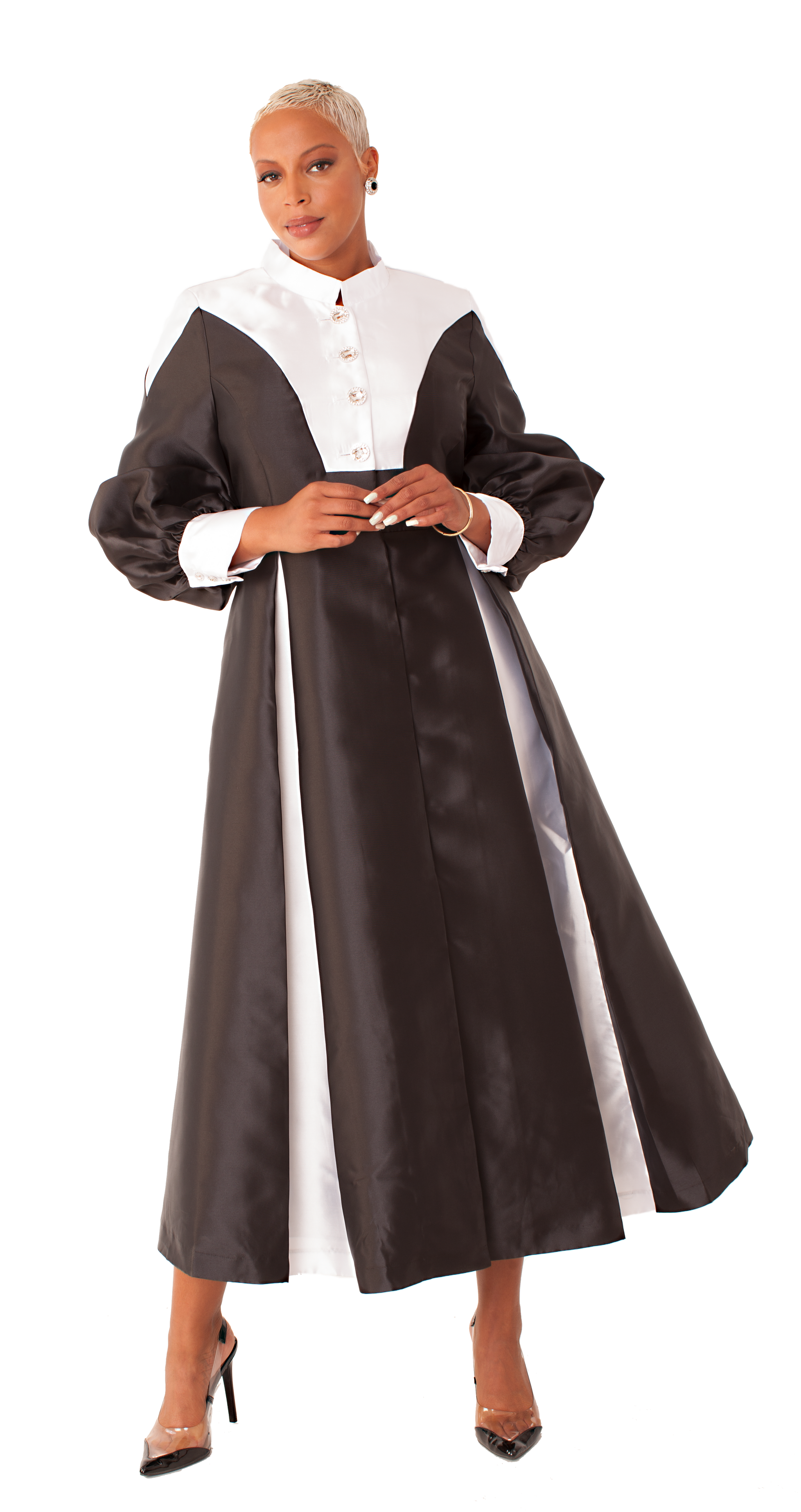 Two-Toned Woven Cassock Robe – Tally Taylor