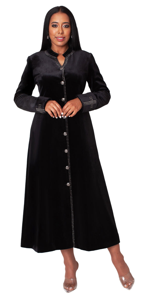 Velvet Church Robe with Crystal Trim - 41031 – Tally Taylor